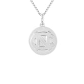 North Carolina Drip! Silver Diamond Accent Pendant With Chain